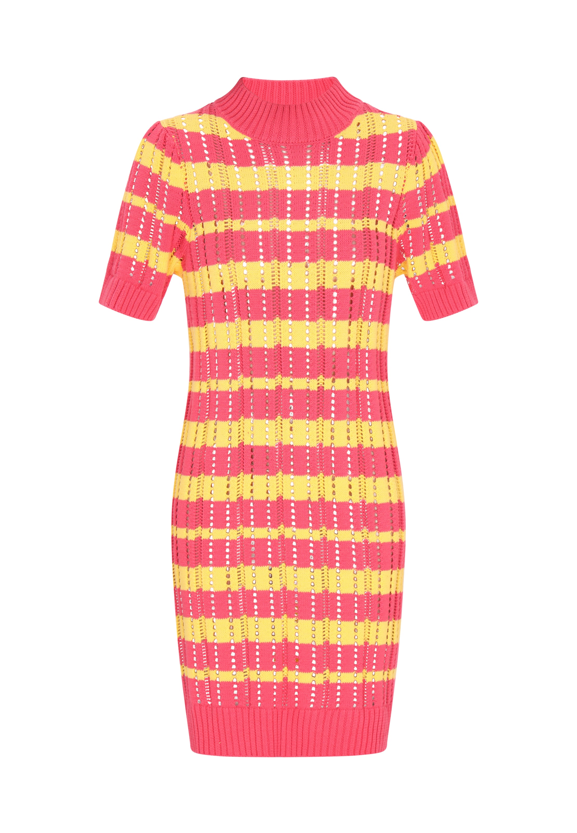 IZIA Трикотажное платье 'Boho' в Желтый: спереди