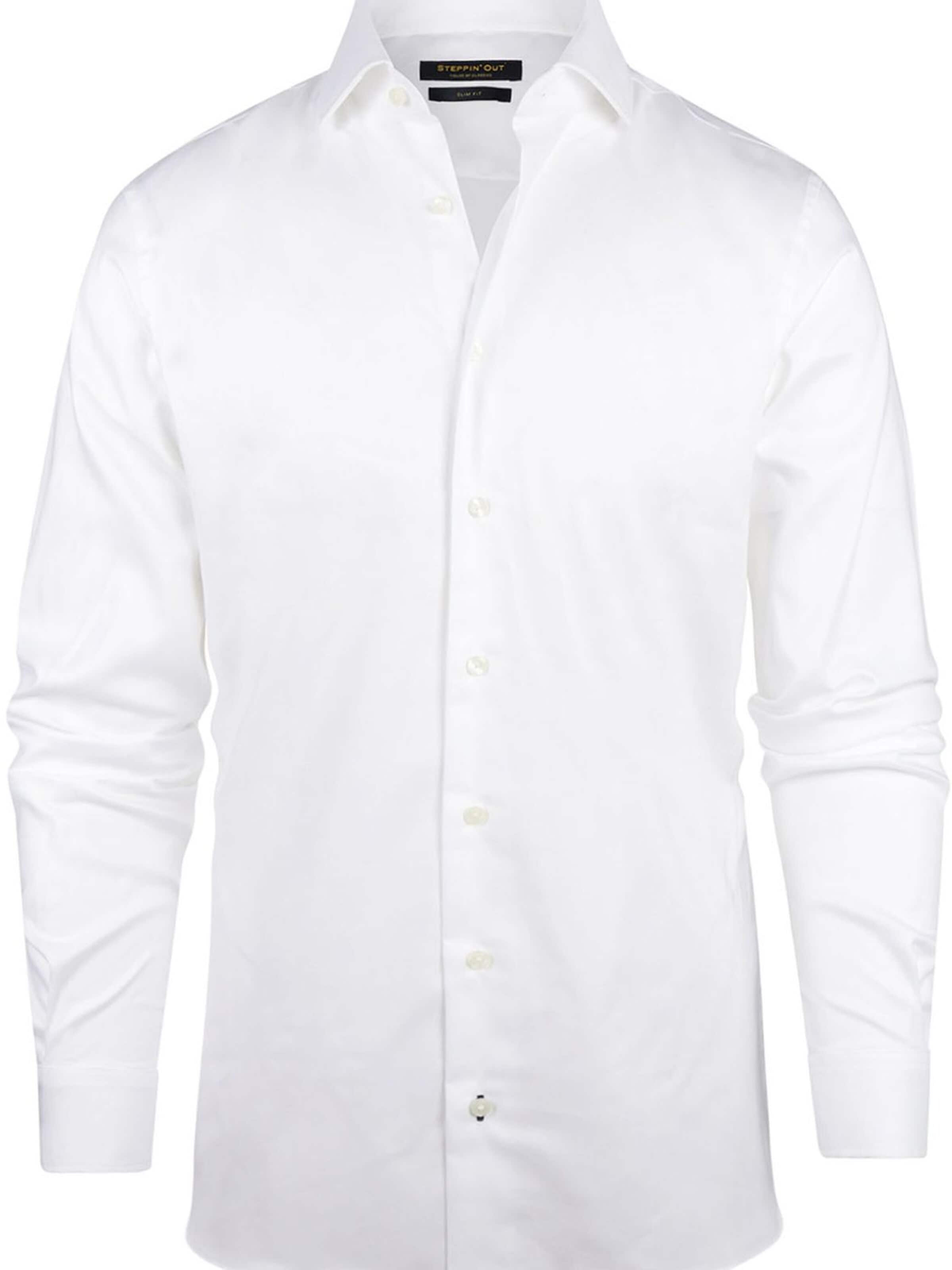 Coupe slim Chemise Steppin' out en blanc : devant