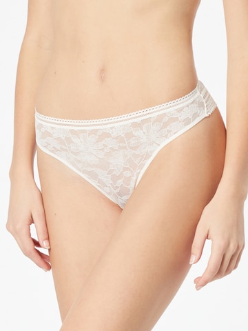 PASSIONATA Thong 'MARTA' in White: front