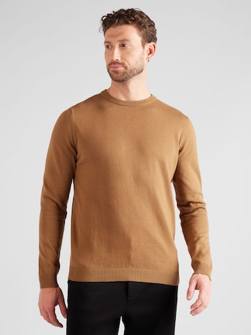JACK & JONES Sweater in Brown: front