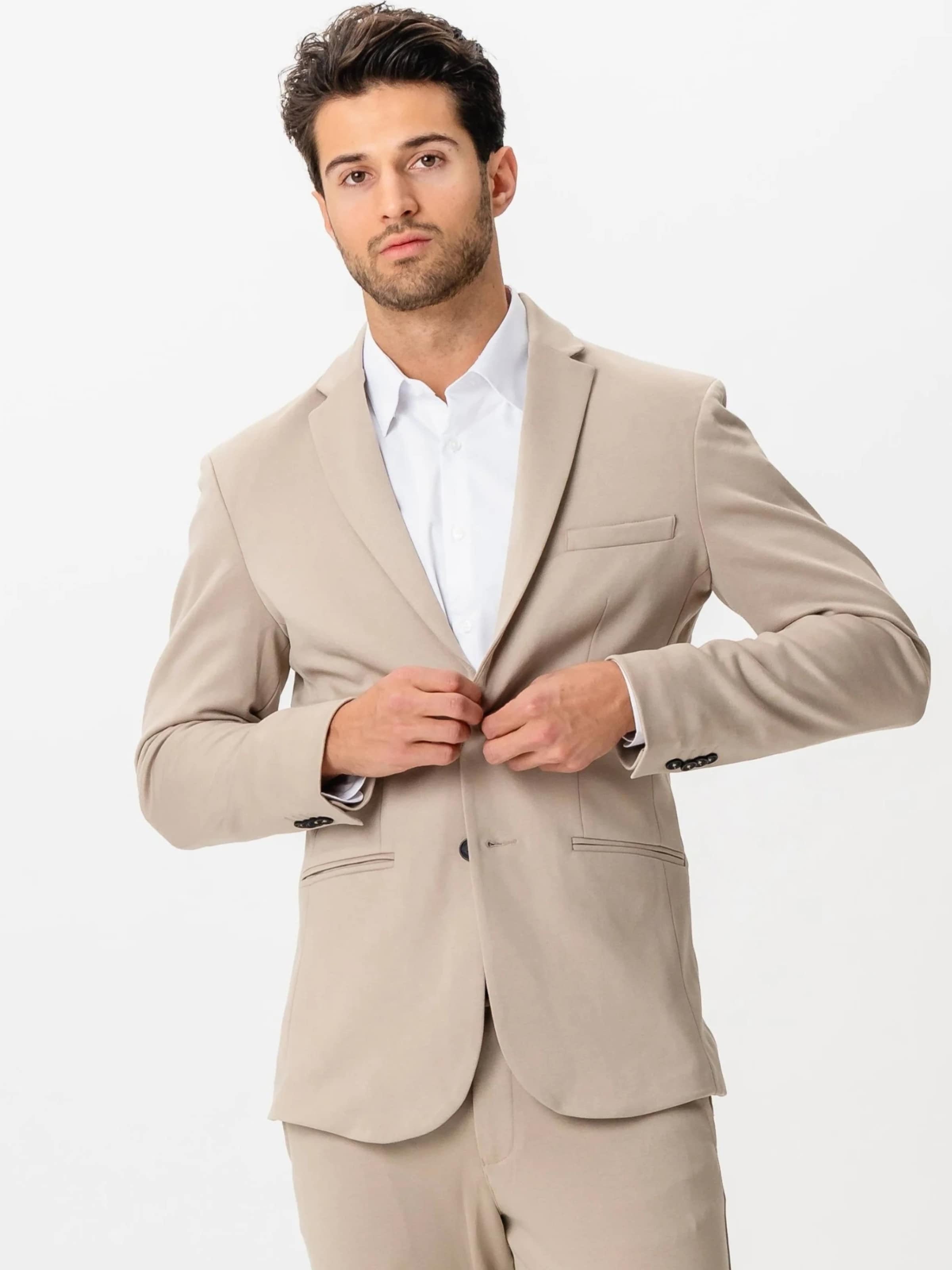 Regular fit Giacca business da completo ' The Original ' di TEESHOPPEN in beige