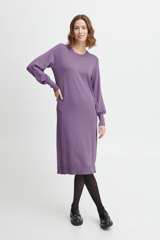 Fransa Strickkleid 'Blume' in Lila