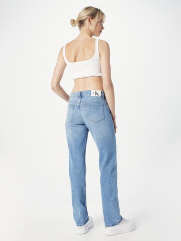 Calvin Klein Jeans Regular Jeans 'LOW RISE STRAIGHT' in Blau