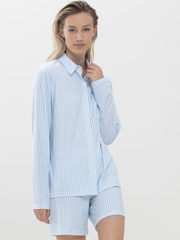 Mey Pajama Shirt in Blue: front
