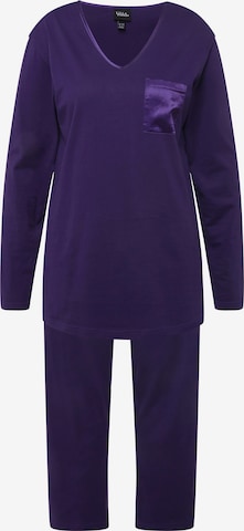 Ulla Popken Pyjama in Lila: Vorderseite