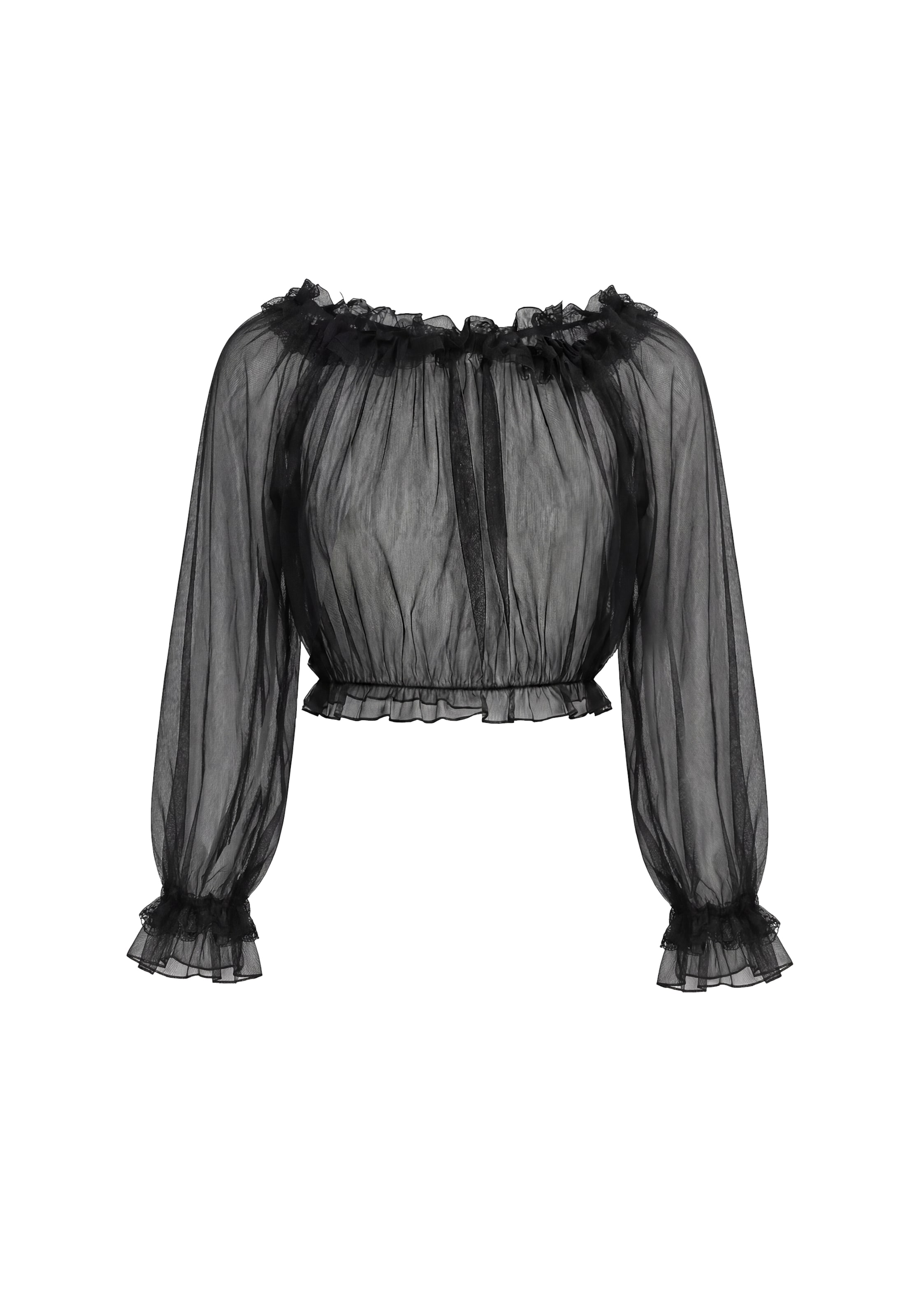 myMo ROCKS Blusa en S en negro, Vista del producto