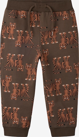 Effilé Pantalon NAME IT en marron : devant