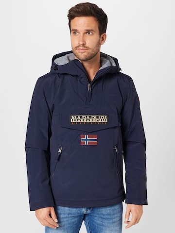 NAPAPIJRI Between-season jacket 'Rainforest' in Blue: front