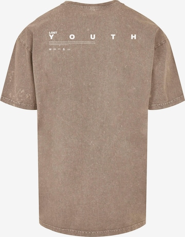 T-Shirt 'Dove' Lost Youth en marron