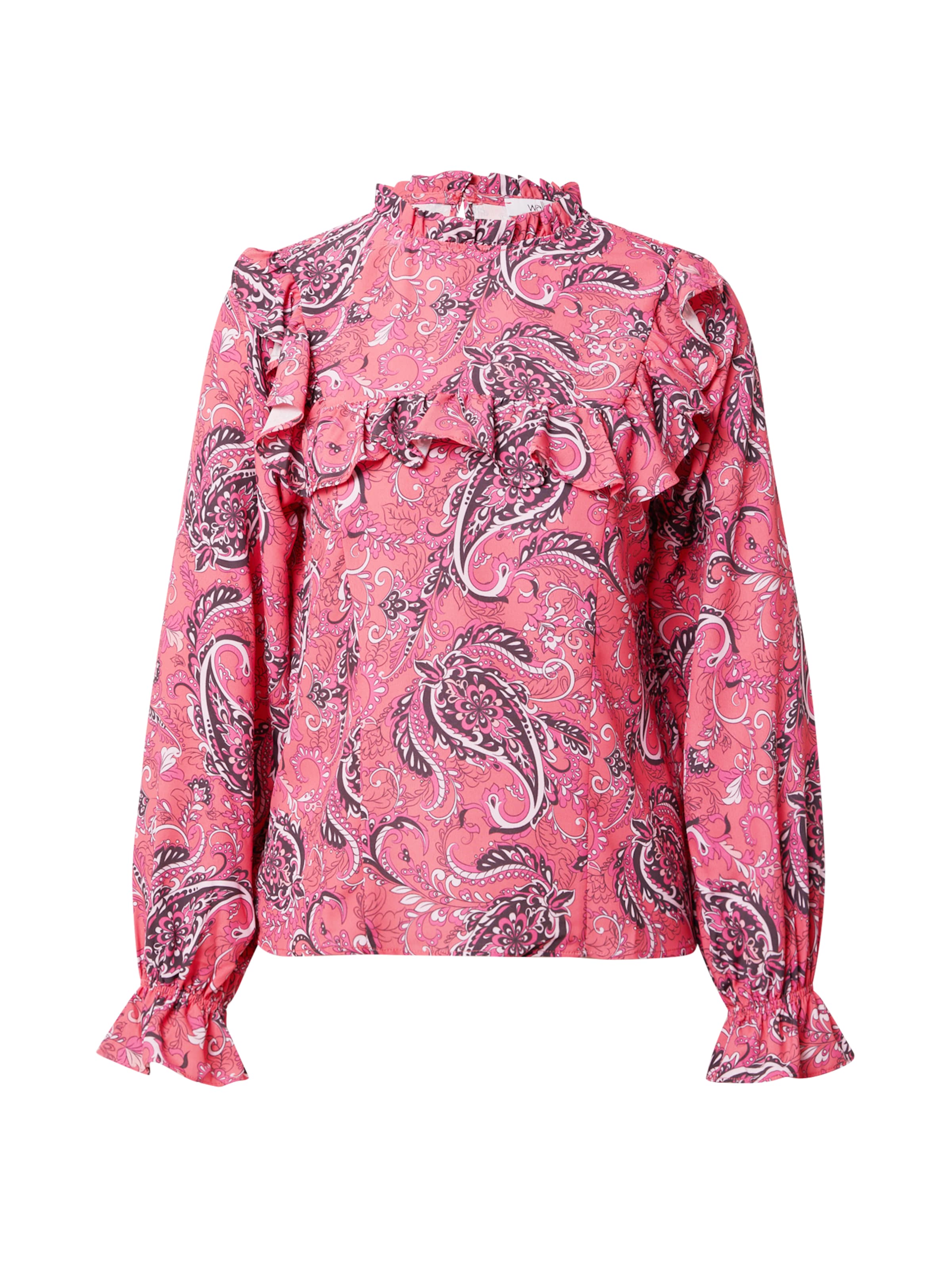 Wallis Curve Blouse in Pink: front