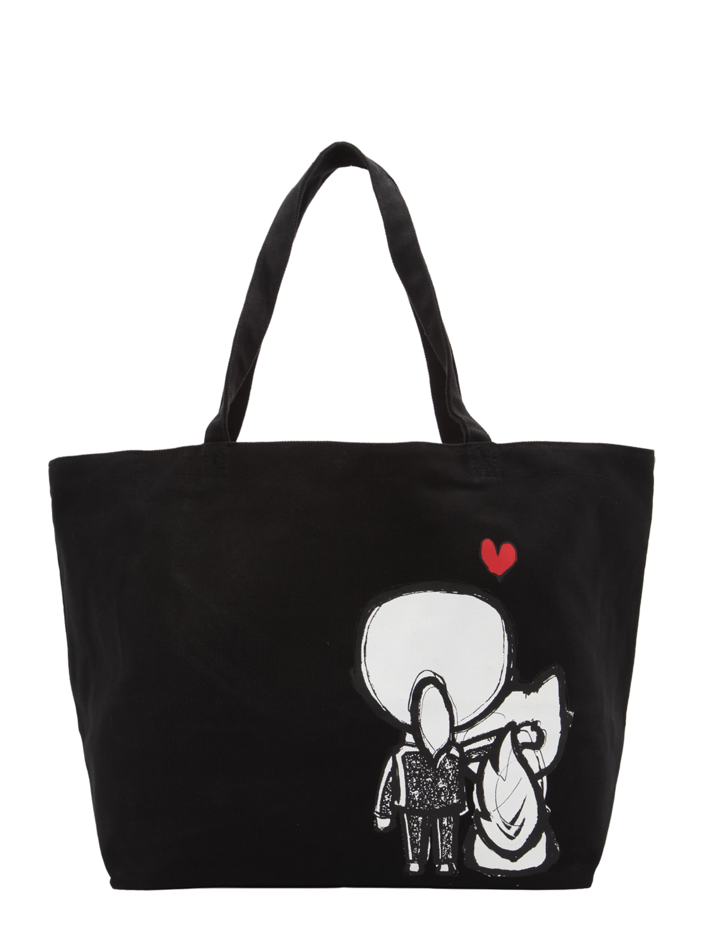 Karl Lagerfeld "Чанта тип ""Shopper""" 'Ikon Valentine' в черно: отпред