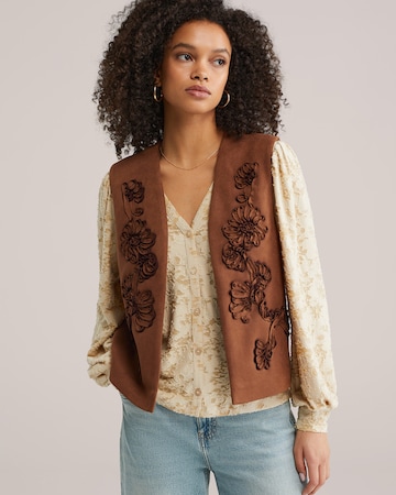 WE Fashion Liivi värissä ruskea: etupuoli