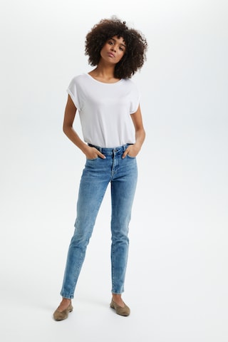 SAINT TROPEZ Slimfit Jeans 'Molly' in Blau