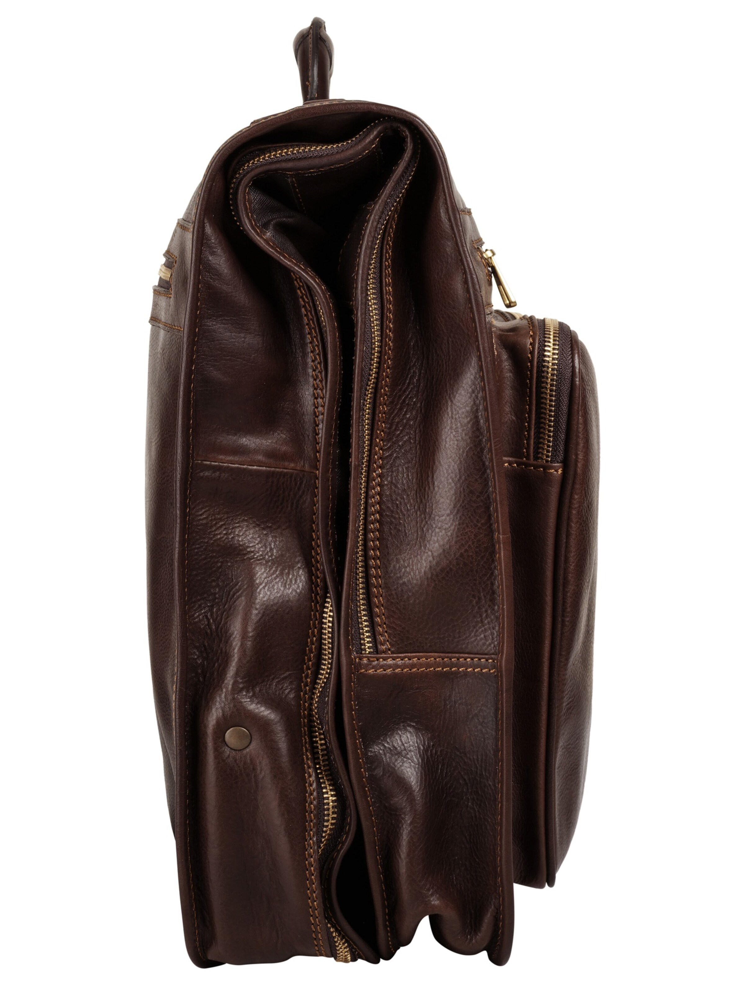 Sac à vêtements piké en marron