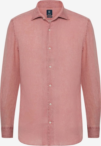 Boggi Milano Button Up Shirt in Pink: front