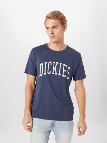mėlyna DICKIES Standartinis modelis Marškinėliai 'Philomont': priekis