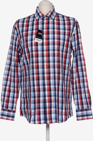 TOMMY HILFIGER Button Up Shirt in M in Blue: front