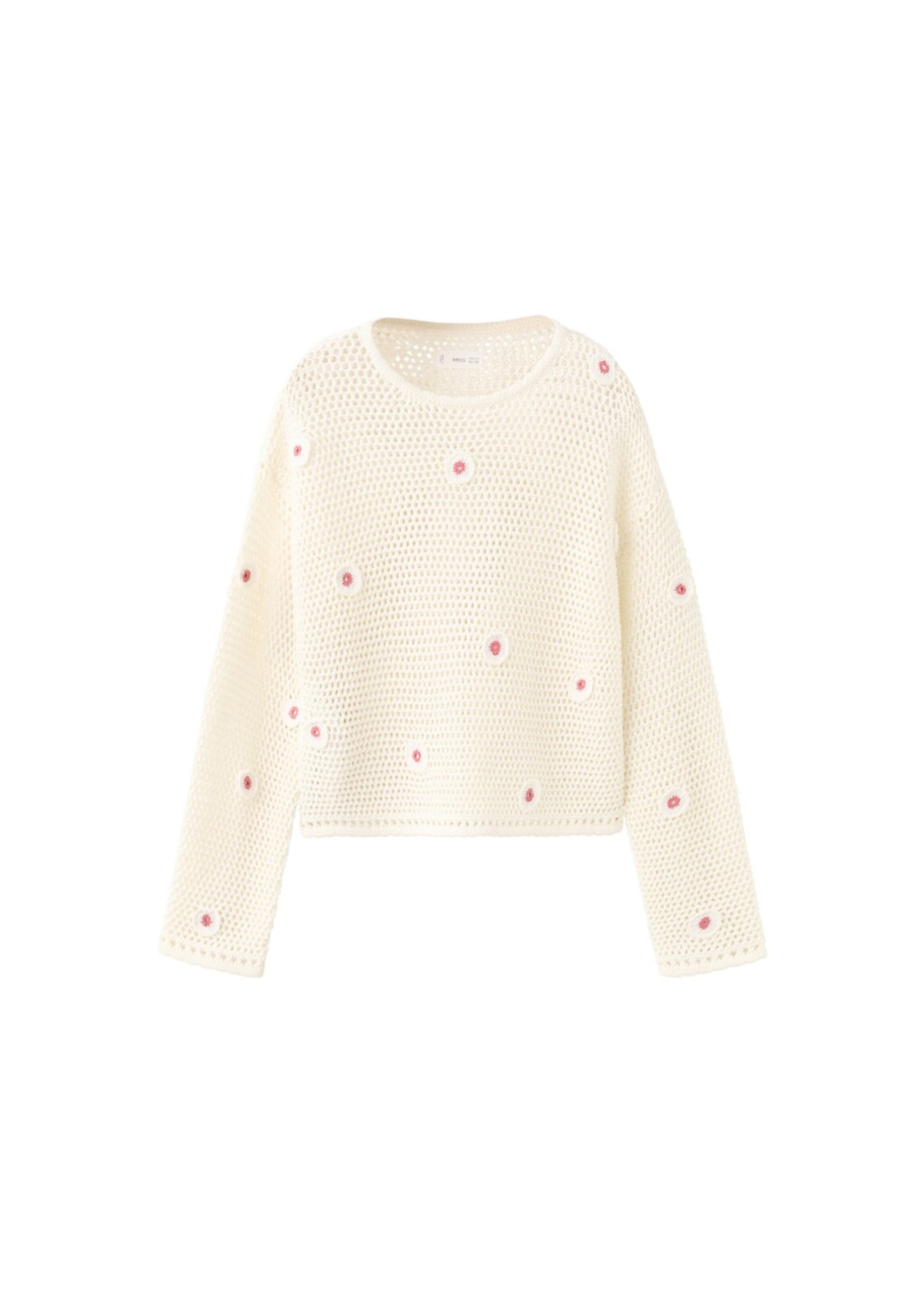MANGO KIDS Pullover 'Peony' in Beige: Vorderseite