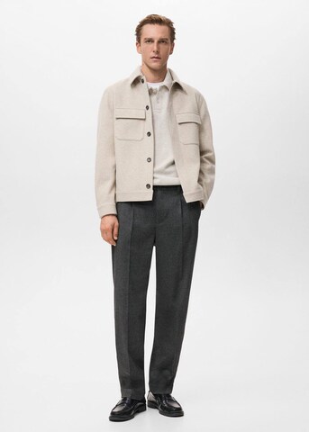 MANGO MAN Sweatjacke 'Alludiap' in Beige