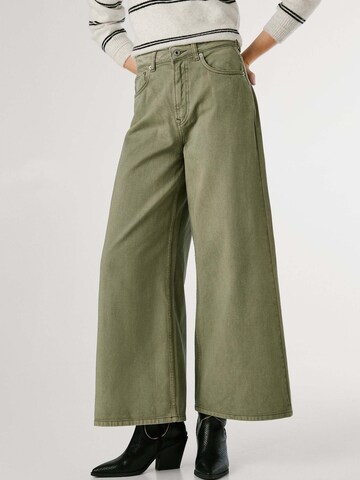 Wide leg Jeans 'Jaimy' di Pepe Jeans in verde: frontale