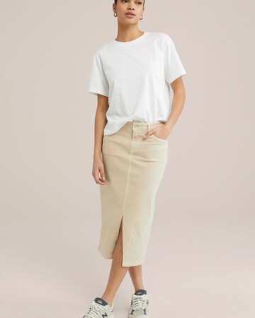 WE Fashion Skirt in Beige