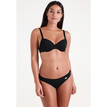 BUFFALO Regular Bikiniöverdel 'Happy' i svart: framsida