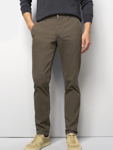 MEYER Regular Chino in Braun: Vorderseite