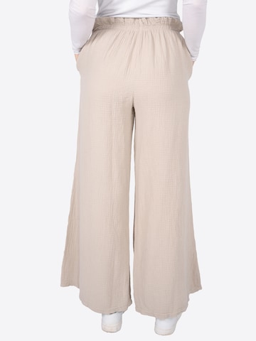 Seasons of April Wide leg Broek 'Liska' in Beige