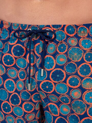 HOM Zwemshorts ' Beach Boxer Trapani ' in Blauw