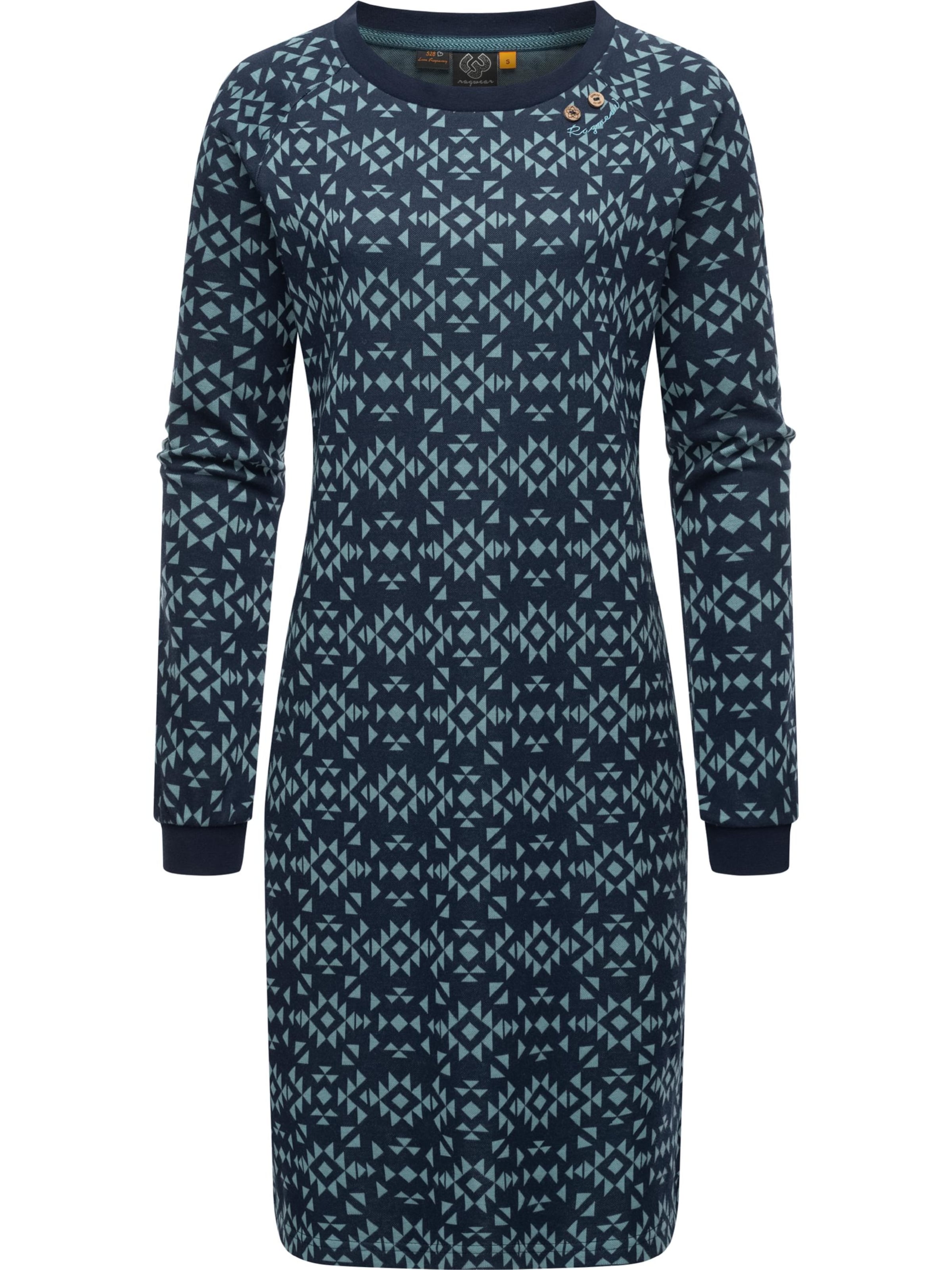 Ragwear Kleid 'Dassa Aztec' in Blau: Vorderseite