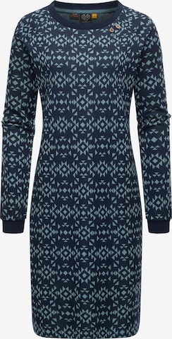 Ragwear Jurk 'Dassa Aztec' in Blauw: voorkant