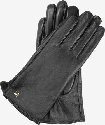 Gants Kazar en noir : devant