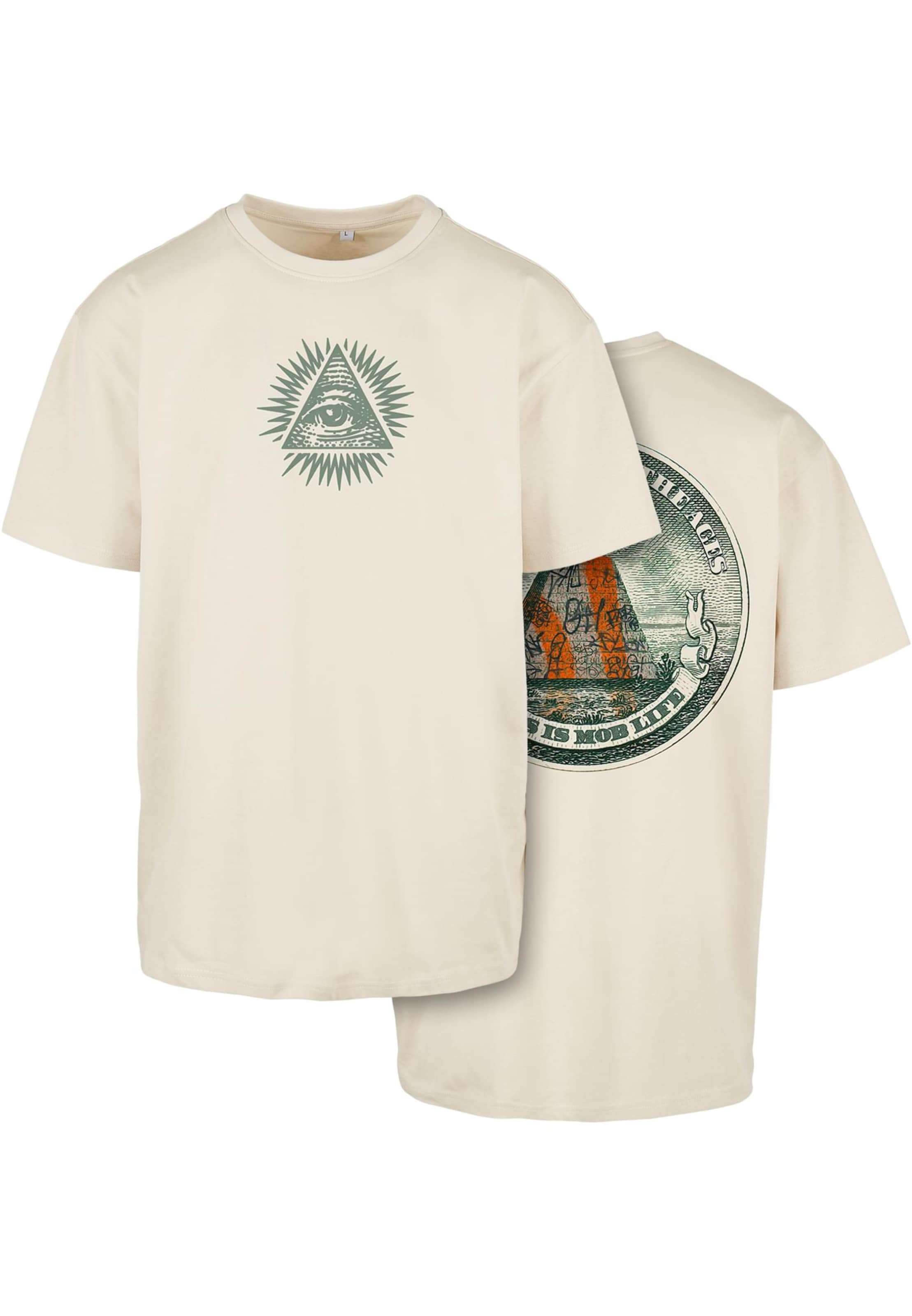 Mister Tee Μπλουζάκι 'New Order' σε μπεζ