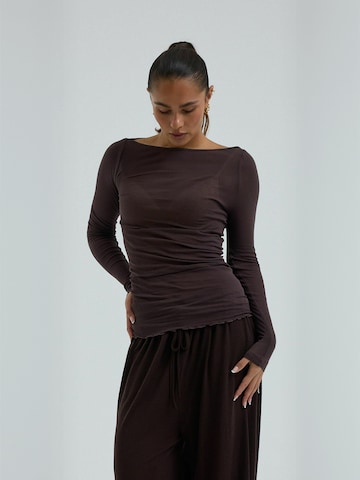 Seamless Basic Overdel ' Cotton ' i brun: forside
