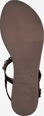 TAMARIS T-Bar Sandals in Gold