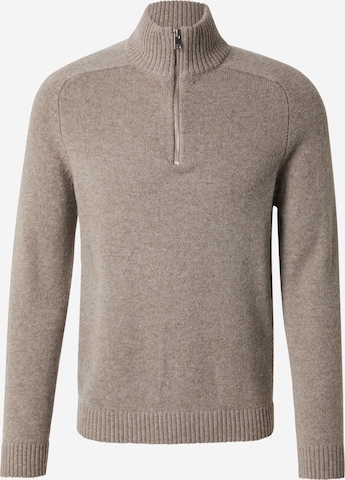 Pull-over 'SLHNICO' SELECTED en beige : devant