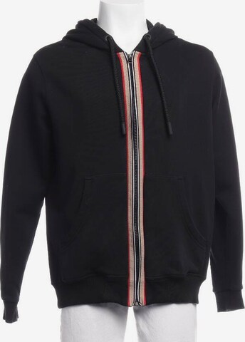BURBERRY Sweatshirt & Zip-Up Hoodie in S in Black: front