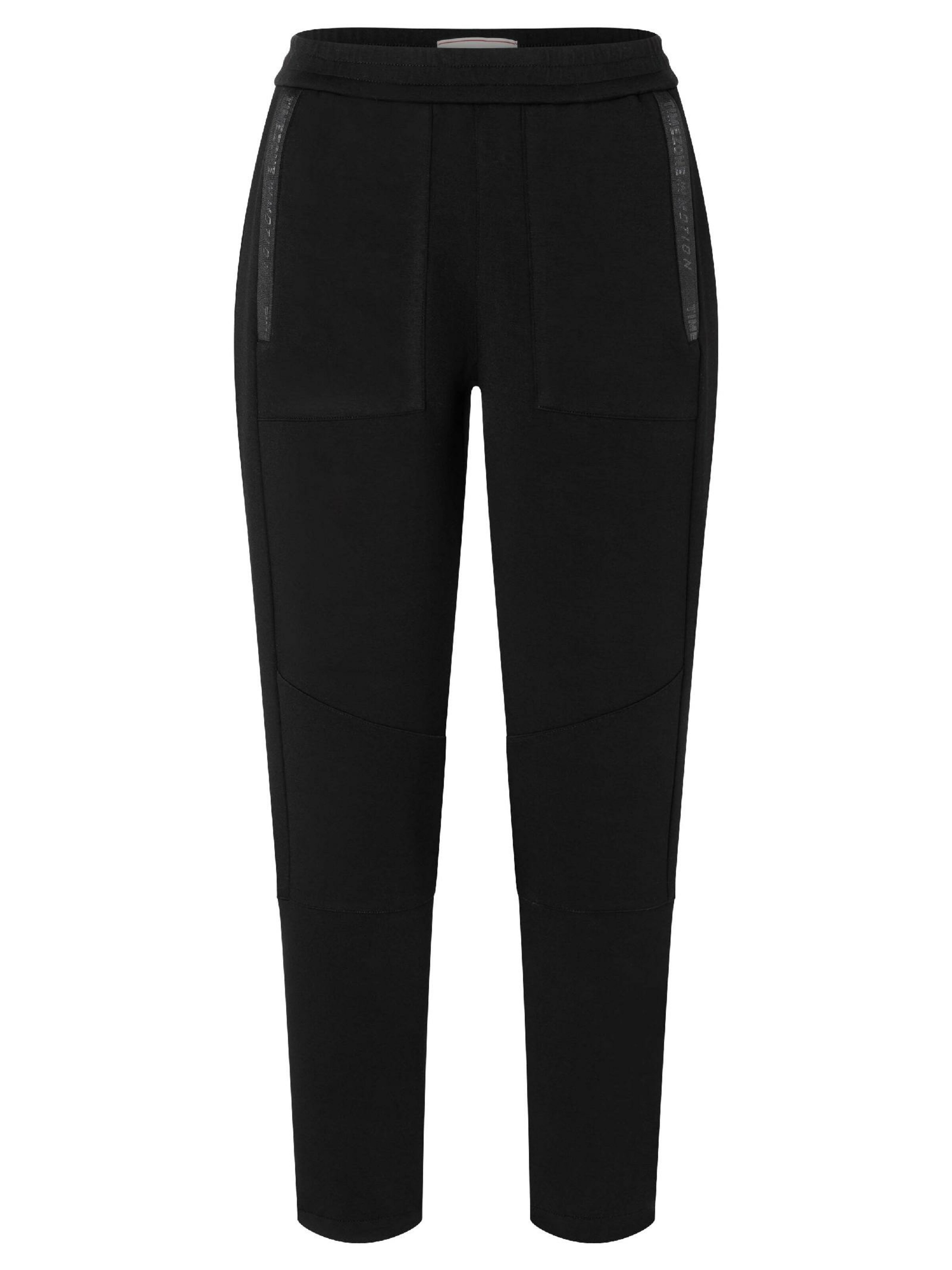 TIMEZONE Tapered Pants 'Suki' in Black: front