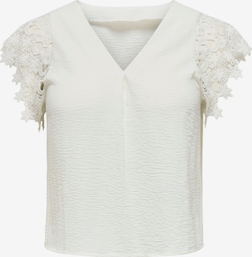 Top 'CARMETTA' di ONLY Carmakoma in bianco: frontale