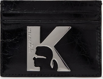 KARL LAGERFELD JEANS Wallet in Black: front