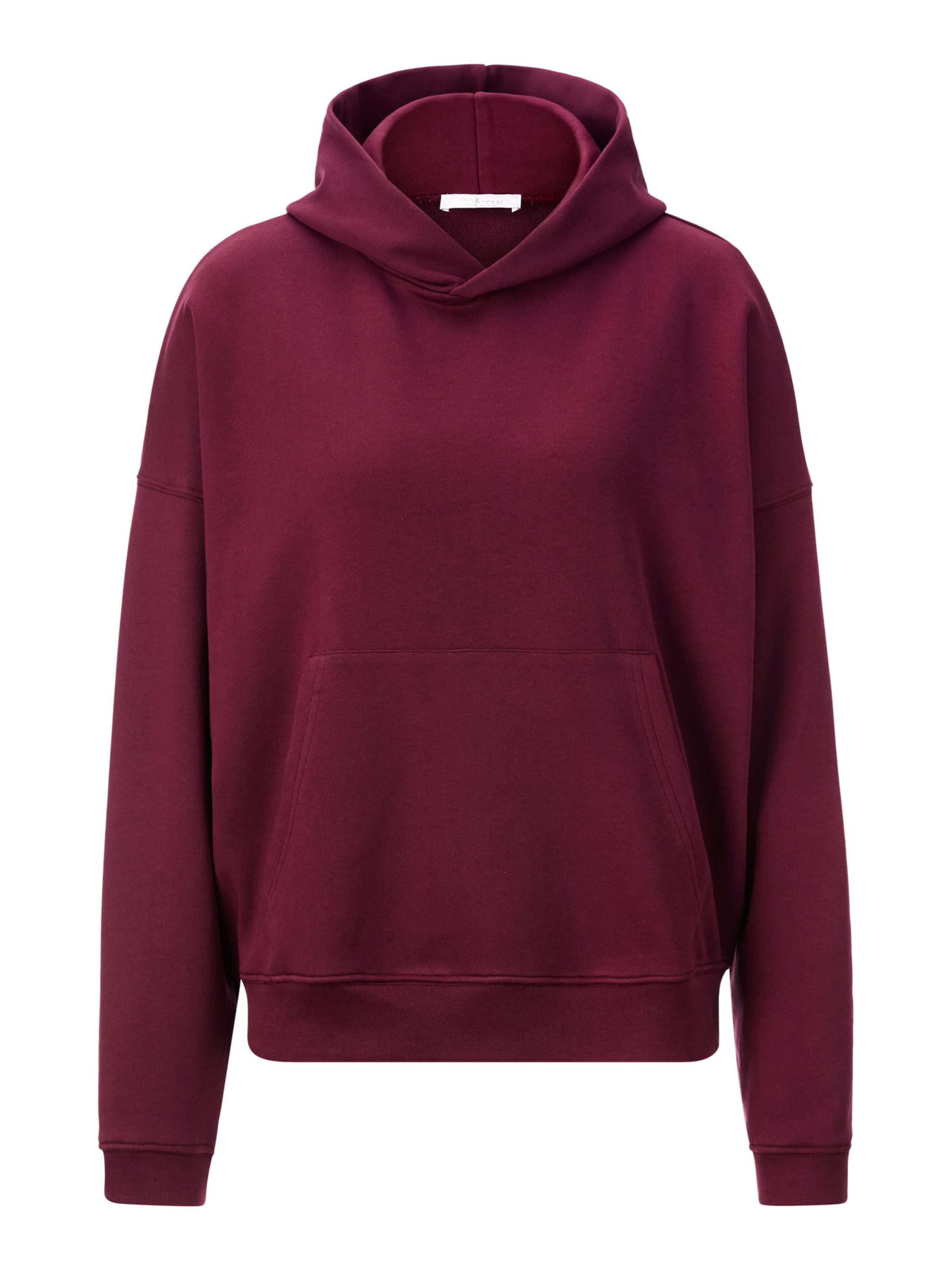 Sweat-shirt Rich & Royal en rouge : devant