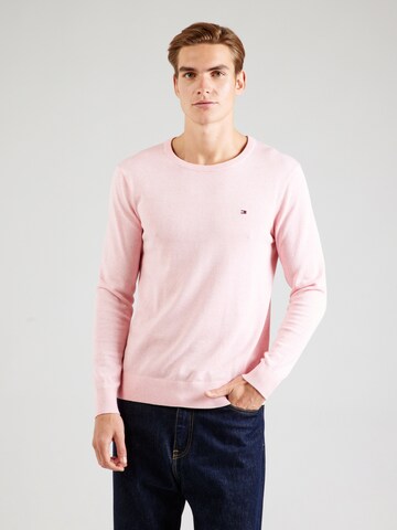 TOMMY HILFIGER Pulóver 'Essential' - rózsaszín: elől