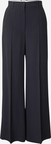 Wide leg Pantaloni con piega frontale 'Tikela' di BOSS in blu: frontale