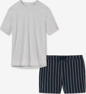SCHIESSER Pyjama 'Cotton' in Grijs: voorkant