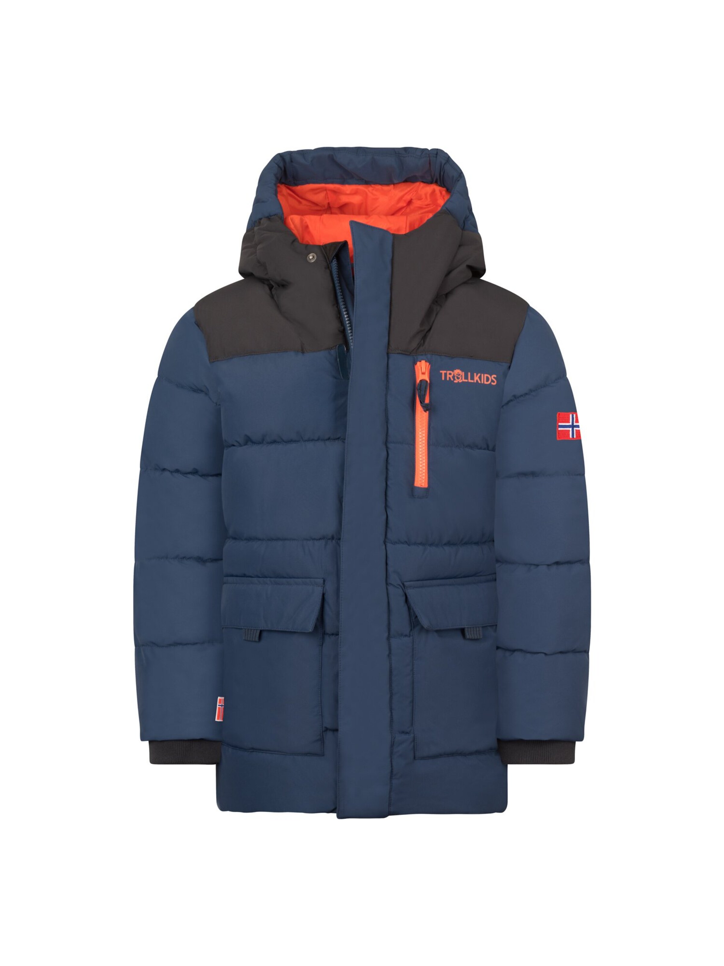 TROLLKIDS Winter Jacket in Blue: front
