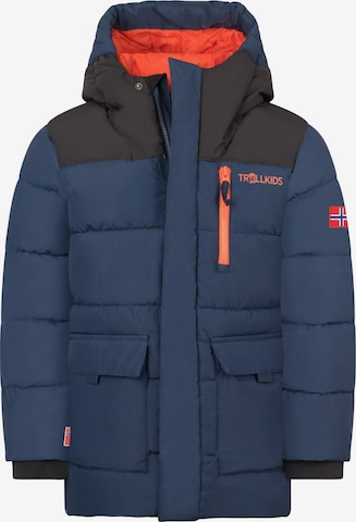 TROLLKIDS Winter Jacket in Blue: front