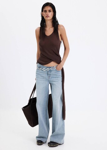 MANGO Wide leg Jeans 'Oscar' in Blue: front