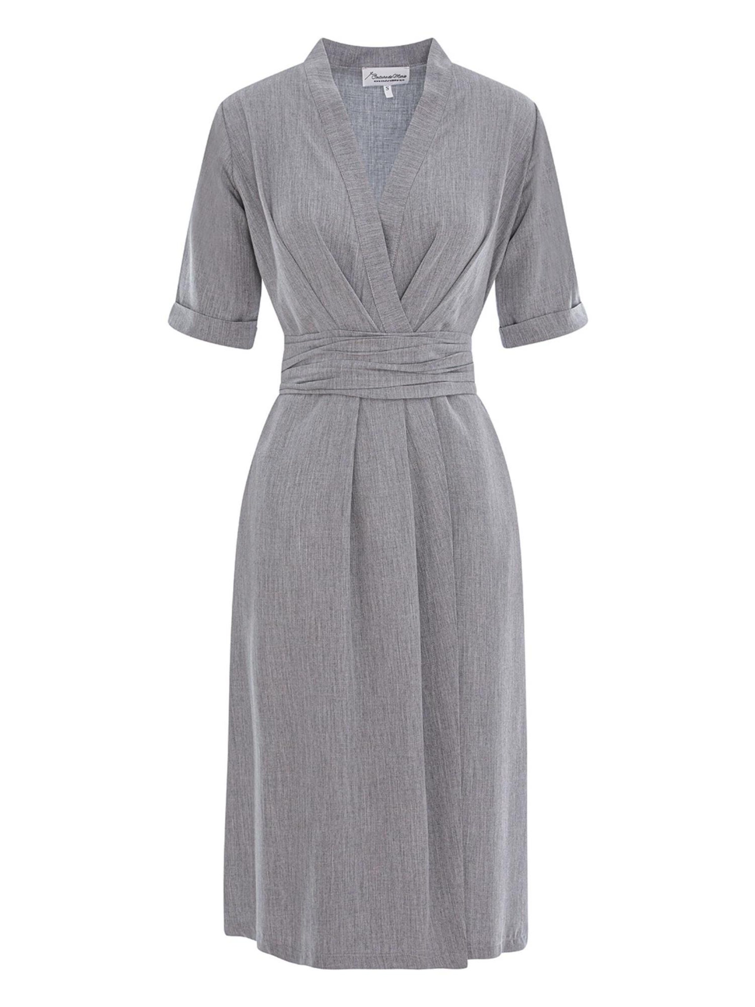 Couture de Marie - Vestido 'Isabella' en gris: frente