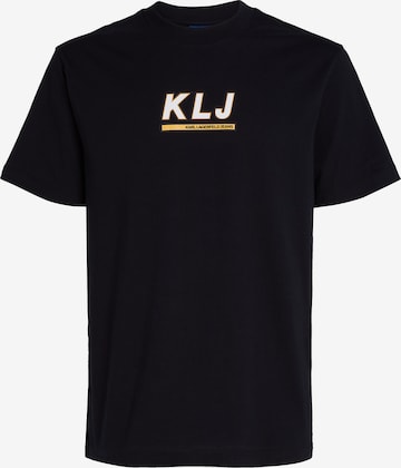 KARL LAGERFELD JEANS T-shirt i svart: framsida