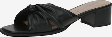 CAPRICE Mules in Black: front